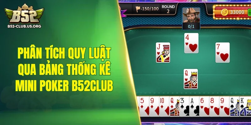 Phân tích quy luật qua bảng thống kê Mini Poker B52Club