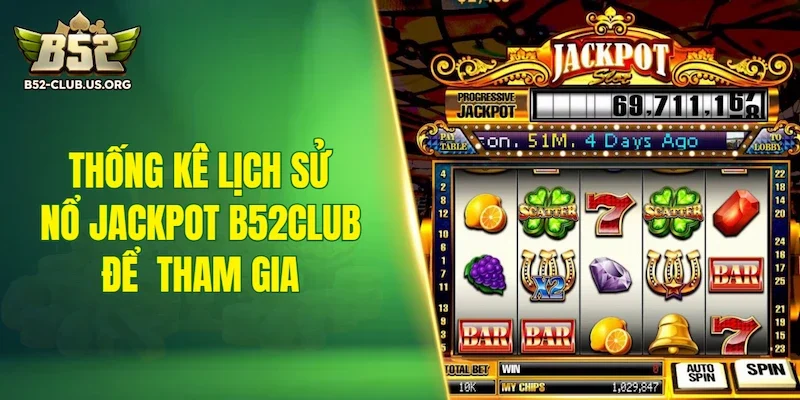 Thống kê lịch sử nổ Jackpot B52Club để chọn thời điểm tham gia